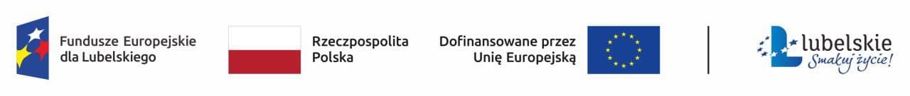 Fundusze Europejskie, Rzeczpospolita Polska, Unia Europejska - logotypy współfinansowania projektu ze środków UE